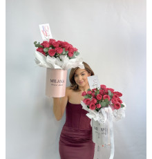 Композиция из кустовых  роз 